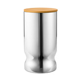 Alfredo Canister Medium Stainless Steel & Yellow Lid 1L